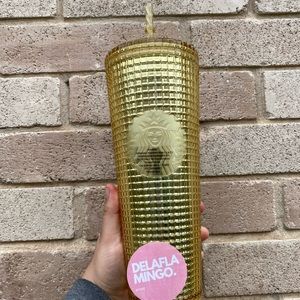 🌟NEW🌟Starbucks Gold Grid Disco Ball Mexico